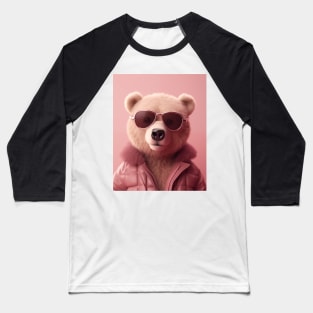 Pink Teddy Bear Baseball T-Shirt